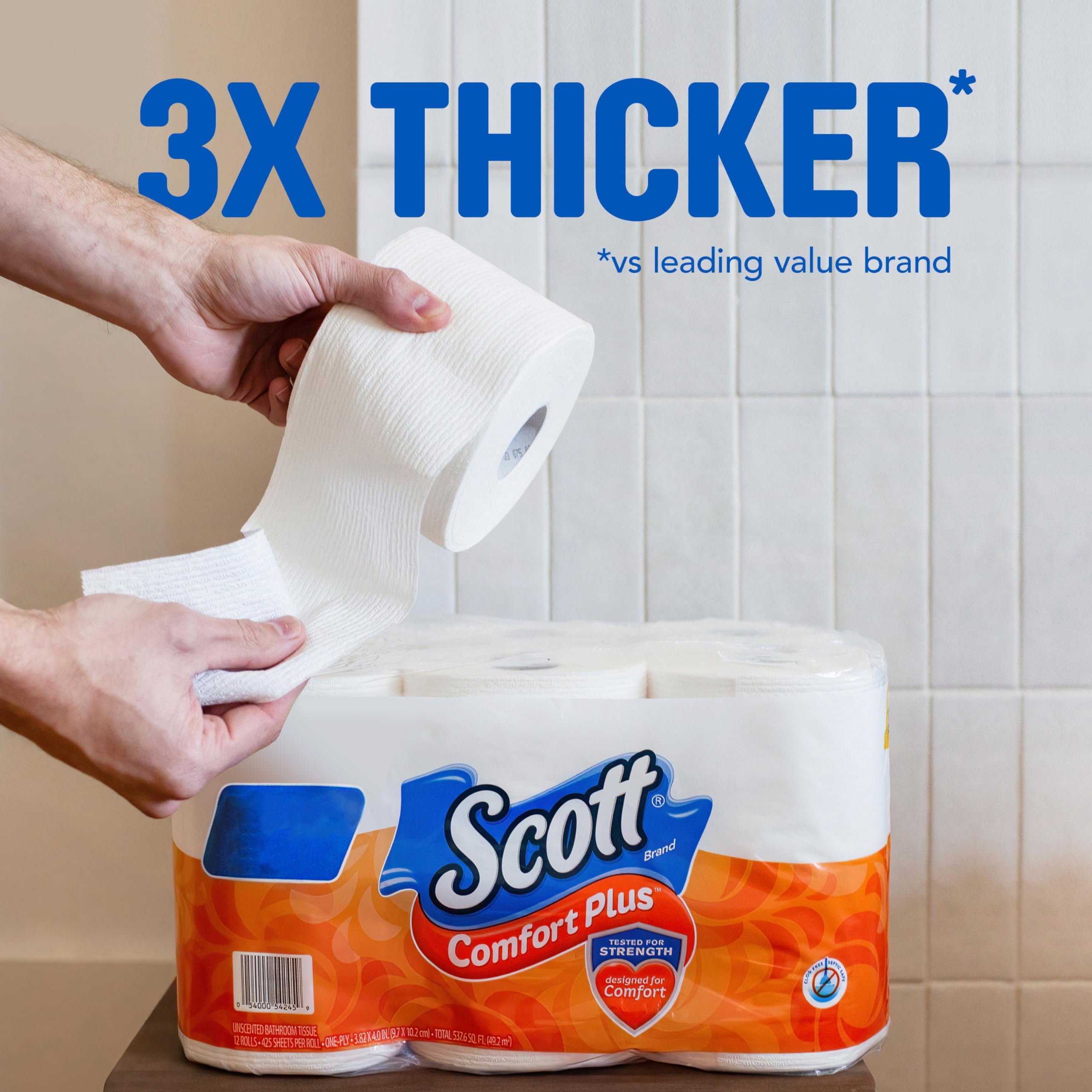 Scott Comfortplus Toilet Paper, Double Roll, Bath Tissue, 18 Count — view 50