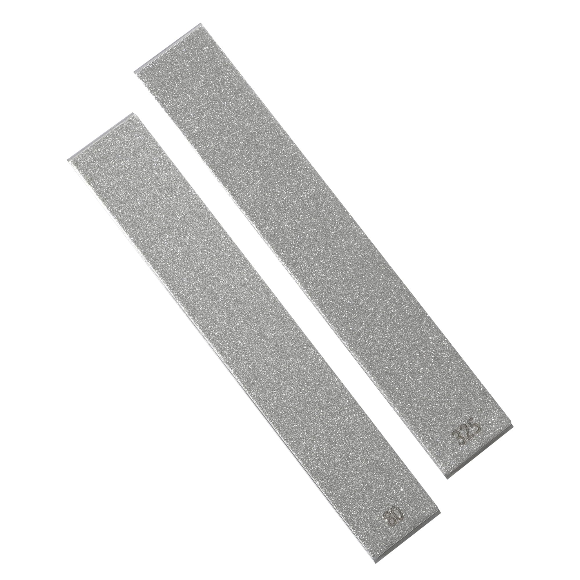 SHARPAL 2-Piece 80/325 Grit Diamond Plates 1" x 6" for Repair and Restore