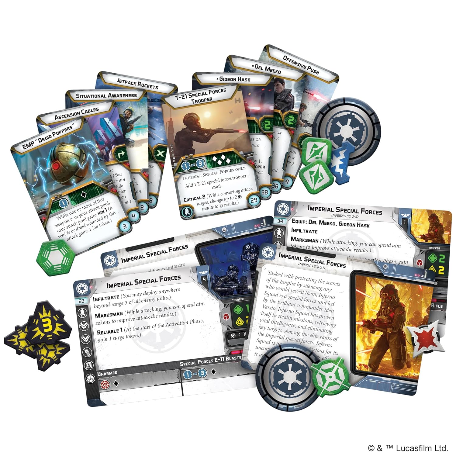 Star Wars: Legion Inferno Squad UNIT EXPANSION - Join Elite Imperial Special Forces! Tabletop Miniatures Strategy Game for Kids & Adults, Ages 14+, 2 Players, 3 Hr Playtime, Made by Atomic Mass Games
