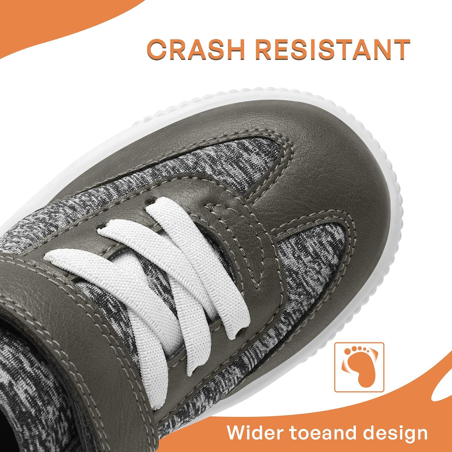 Boys Sneaker Fashion Lace Up Lightweight Fashion Sneakers Breathable Color Block Hook and Loop Little/Big Kids Shoes - Image 3