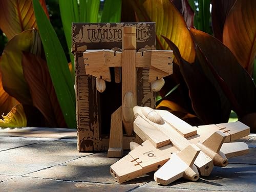 Miniatura 2 de WooBot - Robot de madera se transforma en un avión de combate