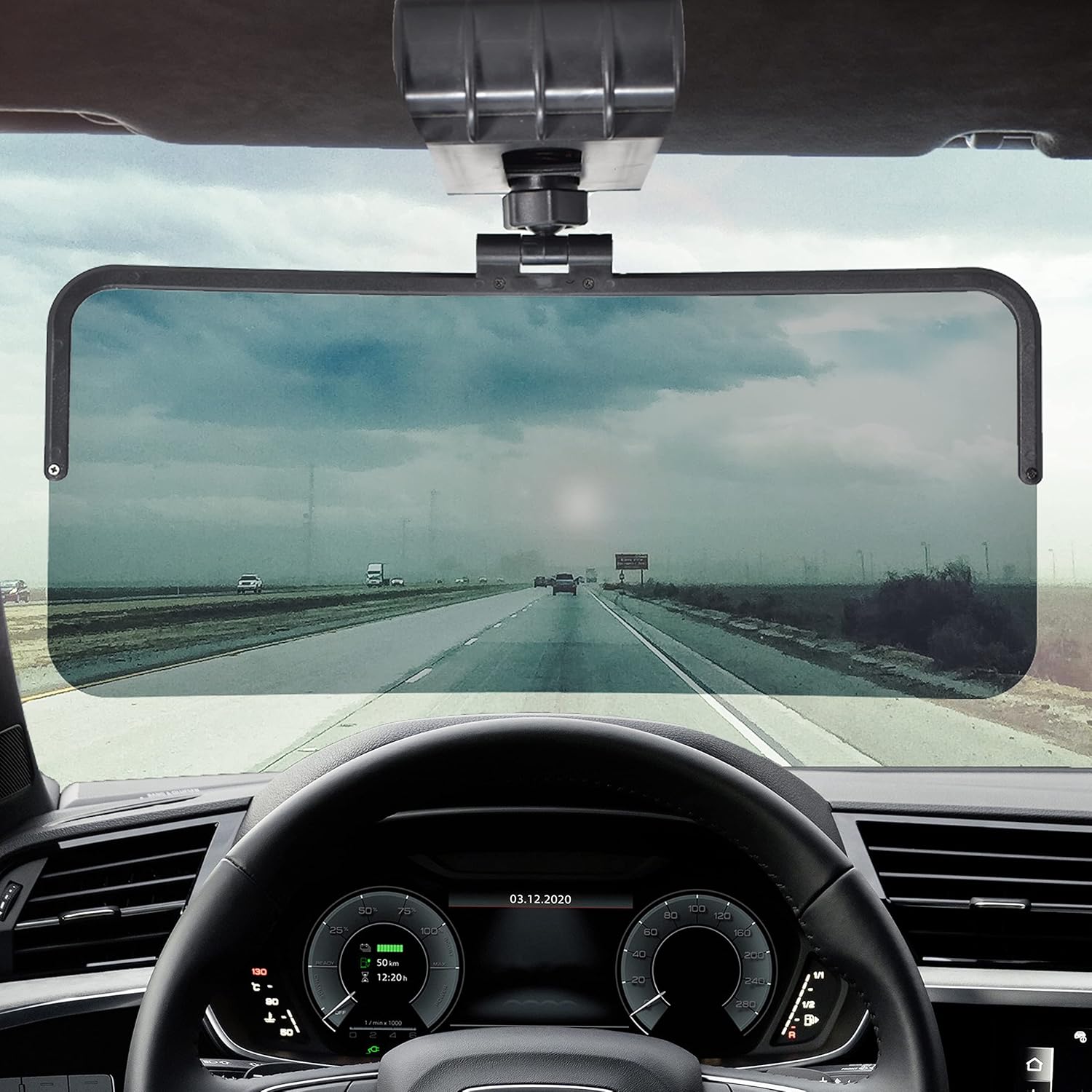 EcoNour Sun Visor Extender for Car 360Degree Rotation