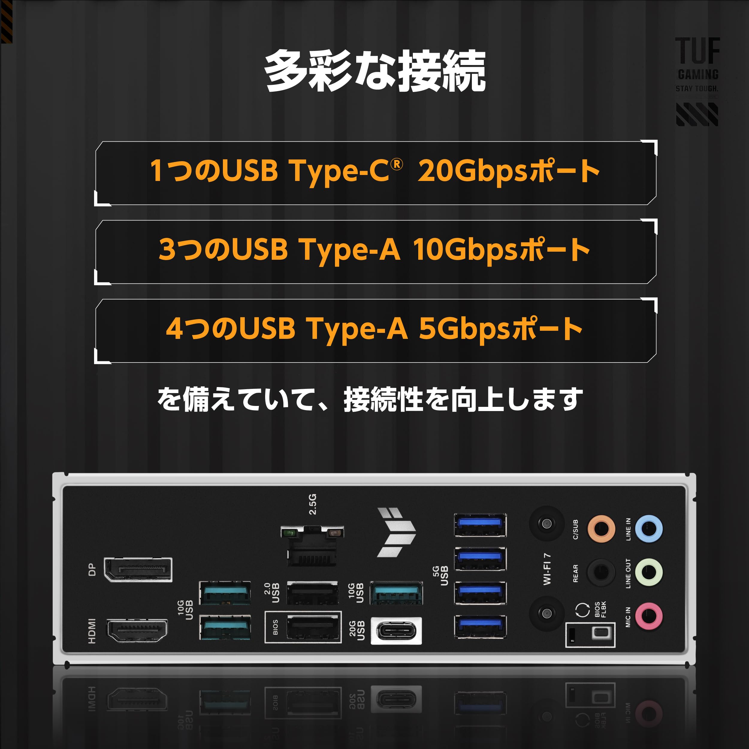 ASUS TUF Gaming B850-PLUS WiFi AMD AM5 B850 ATX Motherboard