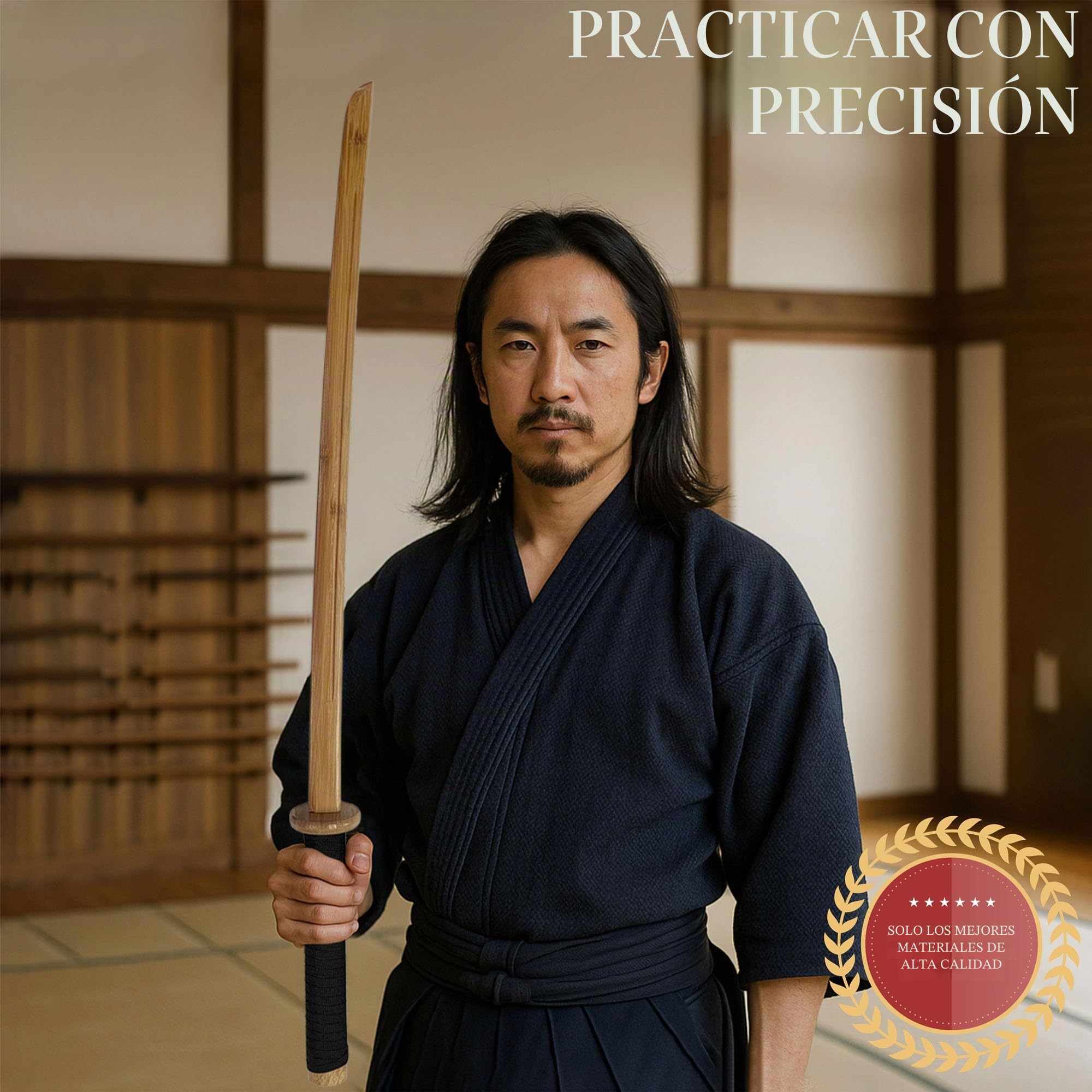 Bokken de madera Shinai Katana Wakizashi Tanto Kendo espada entrenamiento samurái