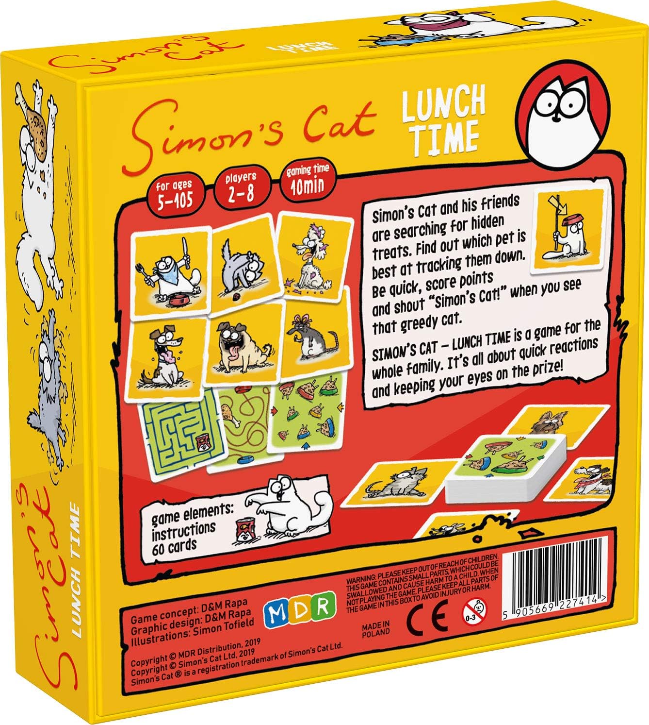 Buy MDR Publishing Simon's Cat Lunch Time Card Game for Families Speed  Reflex Game Fast Paced Fun Travel Card Games Family Children Card Games,  Multi, (MDR201) Online at Lowest Price in Ethiopia.