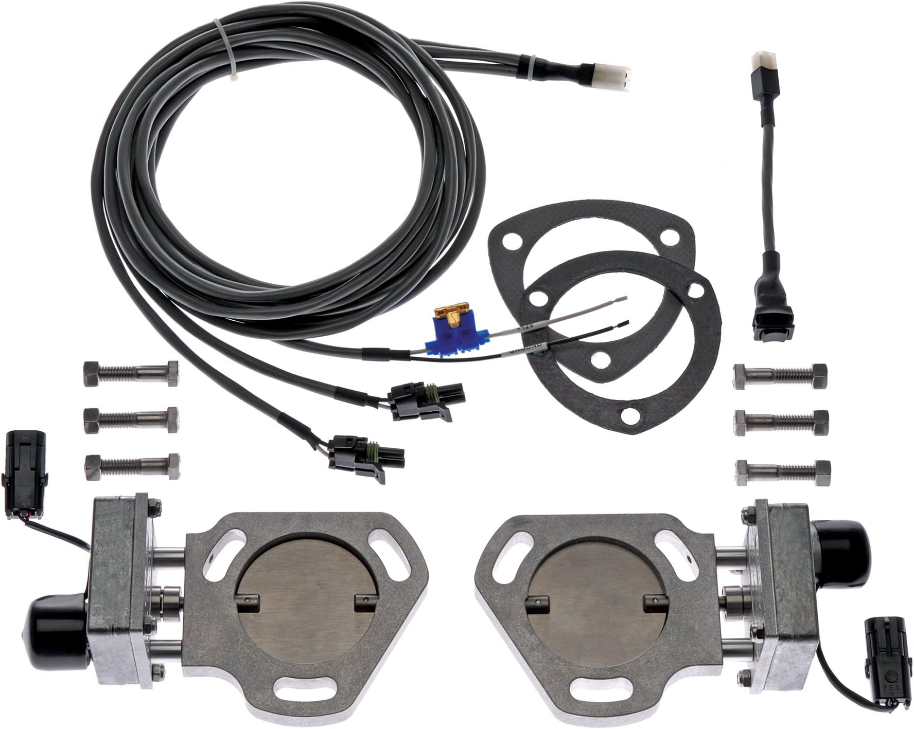 Race Ready Performance EC350D 3-1/2" Dual Electric Exhaust Cutout Kit