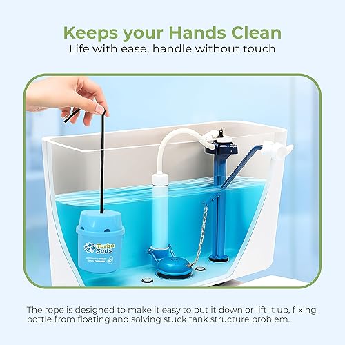 Miniatura 5 de Turbo Suds Advance - Limpiadores de inodoro, paquete de 6 botellas de limpieza automáticas para tanque de inodoro, tabletas de larga duración,