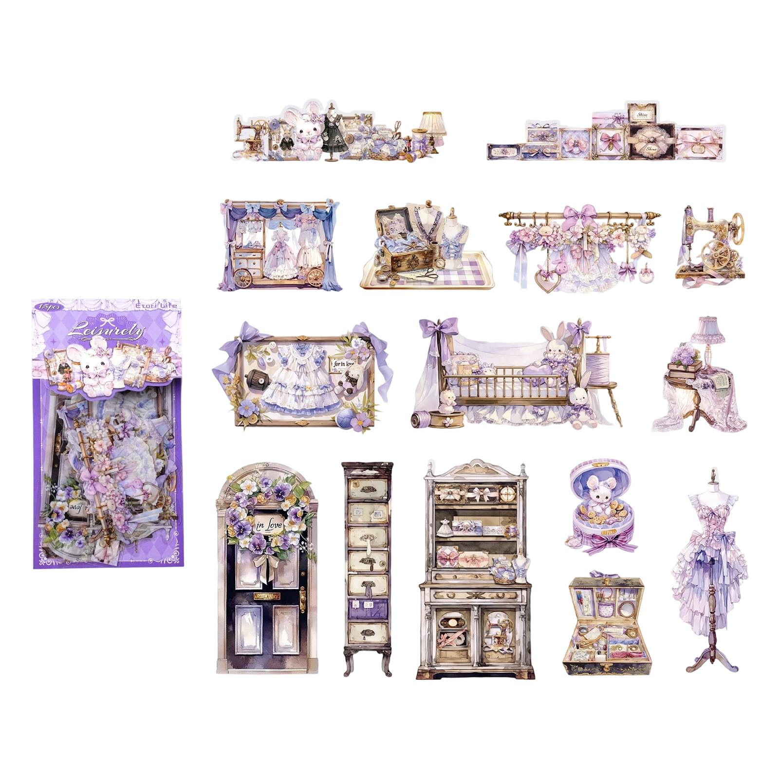Decorative Stickers for Scrapbooking, Letters, Scrapbooking Sticker Scrapbook Accessories Artistic Sticker Artistic Stickers