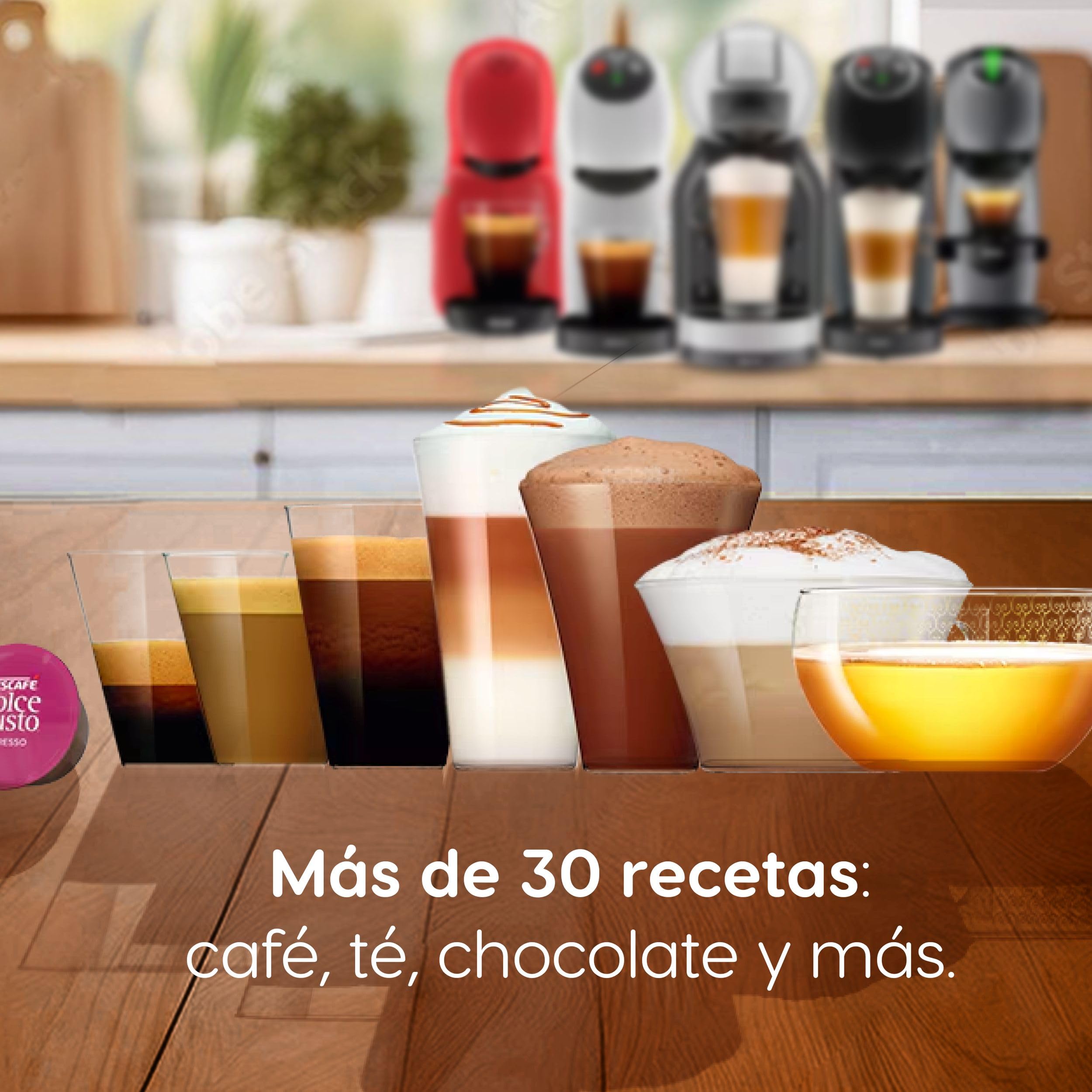 NESCAFÉ Dolce Gusto Cápsulas de Café Latte Macchiato Caramel, 48 Cápsulas (3 x 16), Originales para Cafeteras Dolce Gusto