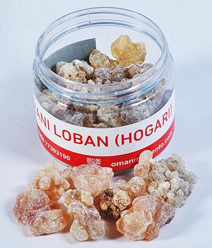 HOJARI - Resina de incienso Aromaterapia para aliviar el estrés, relajación y meditación Incienso y mirra Incienso Aromatica Natural Gum de Omán