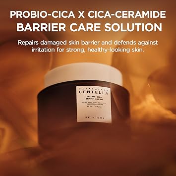 SKIN1004 Probio Cica Enrich Cream 1.69 fl.oz, 50ml, Korean Face Moisturiser, Night Face Cream with Madagascar Centella, Hydrating Moisturizer for Soothing and Strengthening the Skin, Korean Skin Care