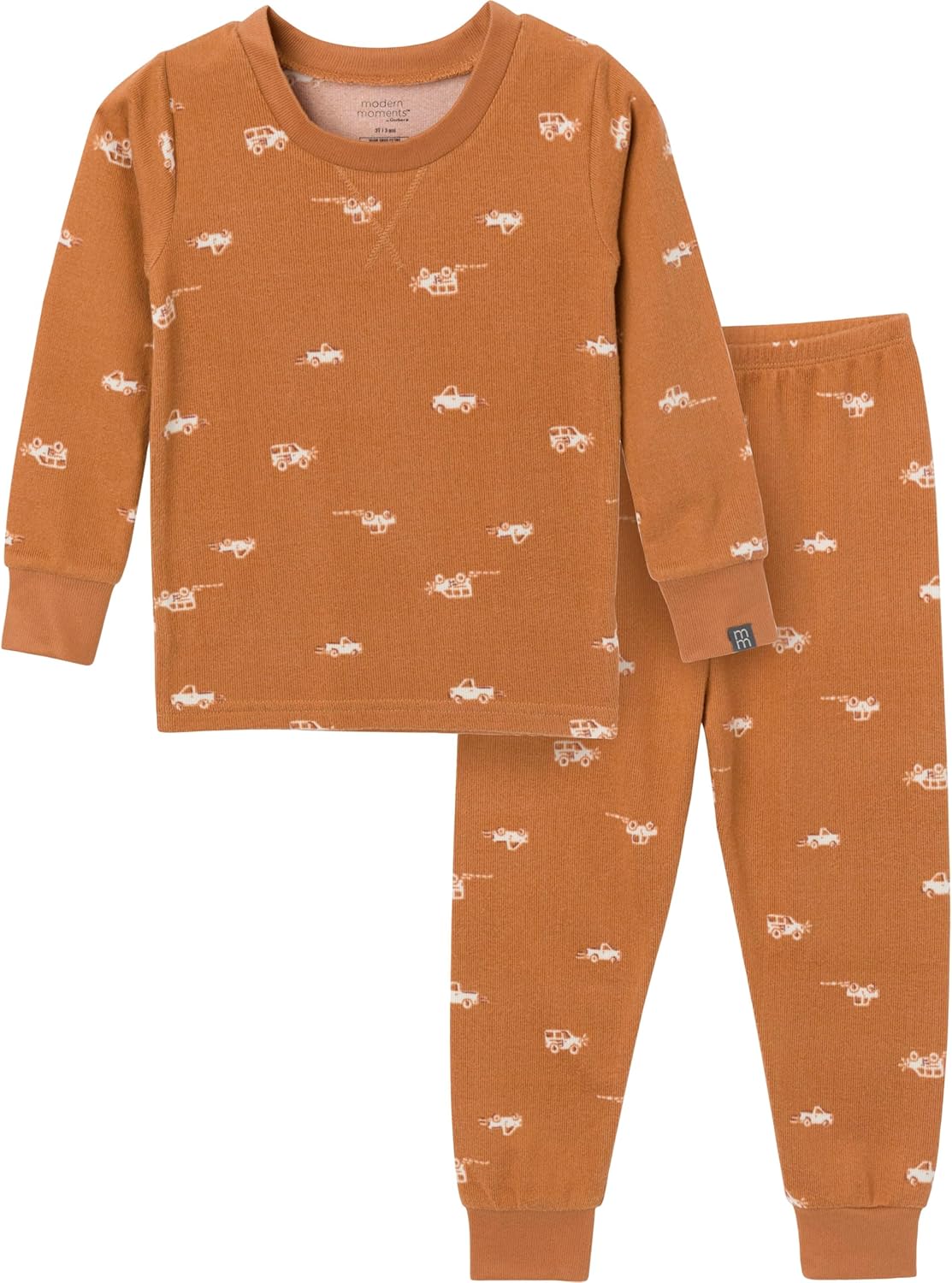 Modern Moments by Gerber unisex-baby Hacci Snug Fit 2-piece Pajama Set