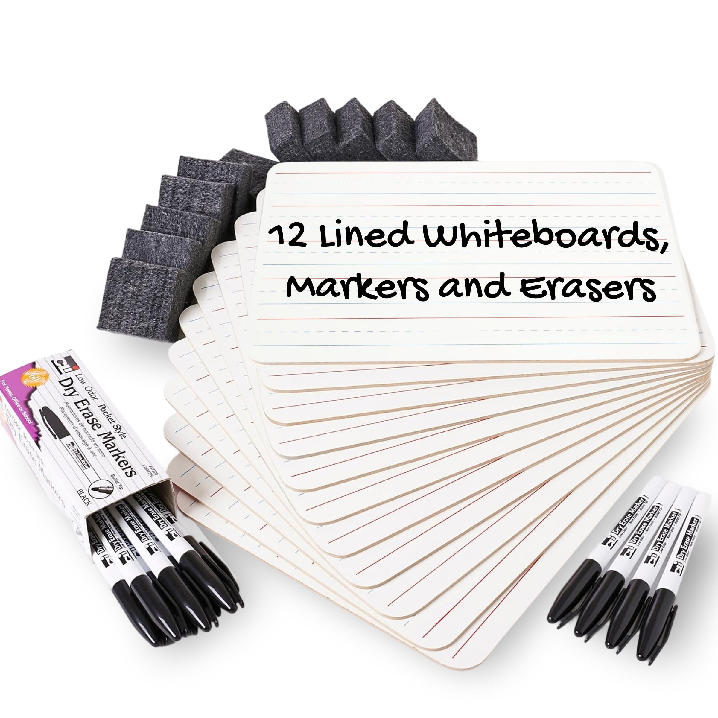 Amazon.com : Charles Leonard Dry Erase Board Classroom Pack - Mini