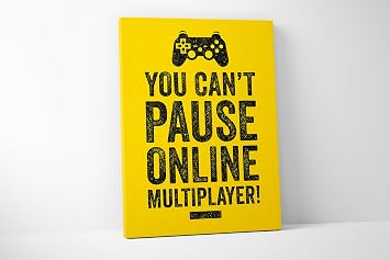 Damdekoli Pause Video Game Poster 8 x 10 Inches - Canvas