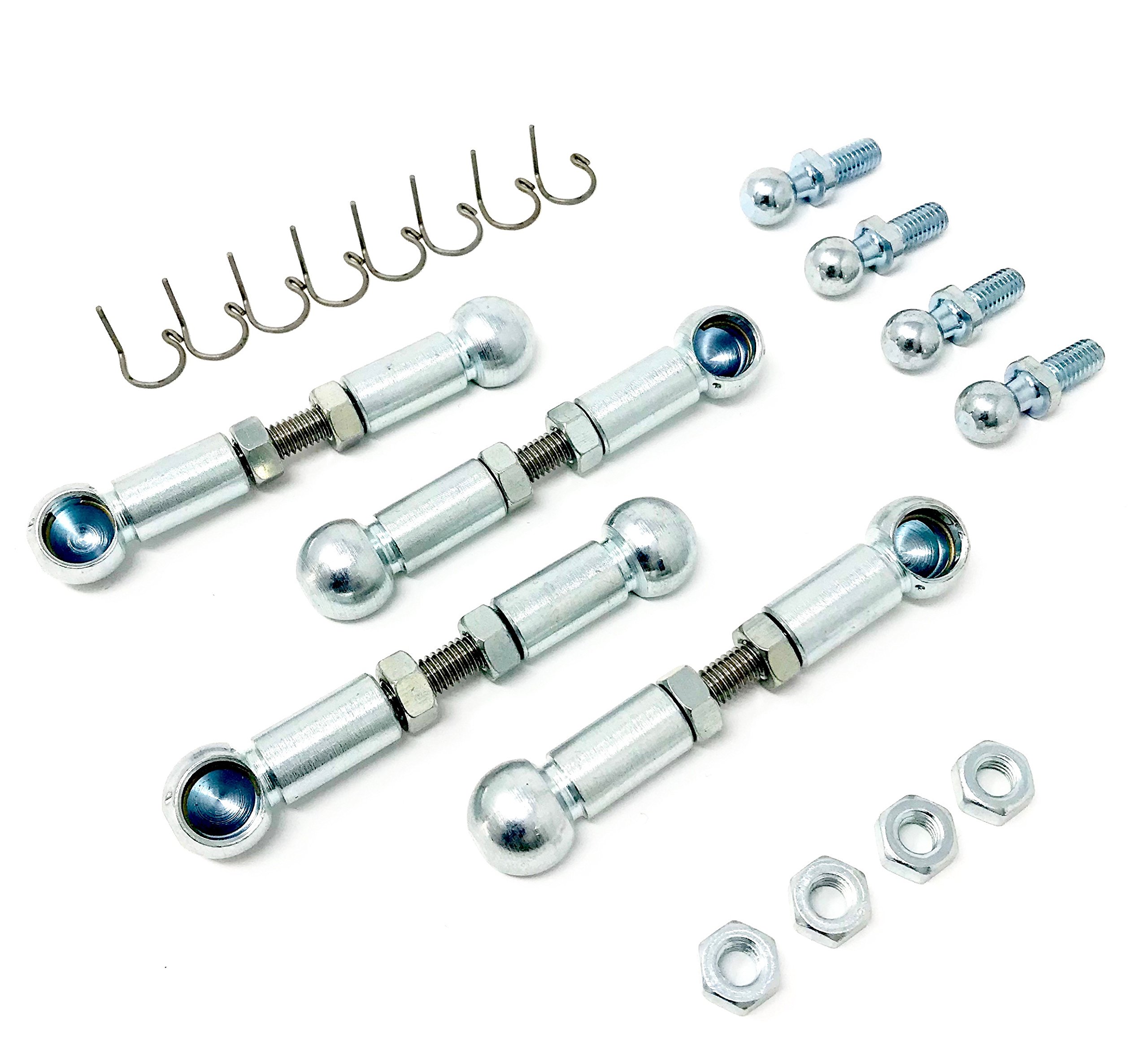 Kit de bajada Airmatic Barras acopladoras para suspensión aeronáutica - Accesorios compatibles con Porsche Cayenne todos los años - Ajustable sin niveles - Versión Premium sin