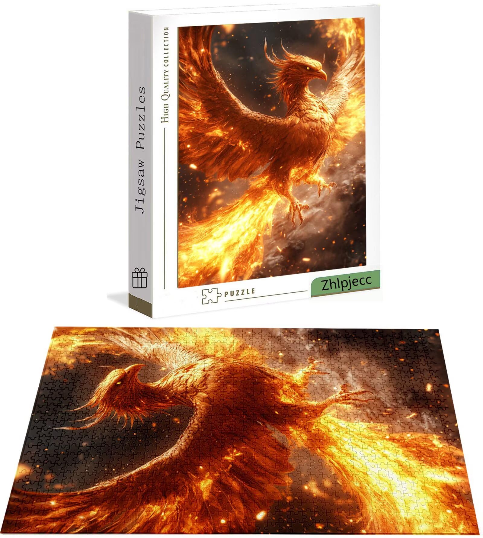 Puzzle 4000 Pièces Phénix, Puzzle 4000 Pièces Adultes et Enfants, Puzzles Bois avec Une Boîte d'emballage Exquise, Jeu Éducatif Puzzles Animal, Decoration Maison, Cadeau Femme, Cadeau Homme H-4814