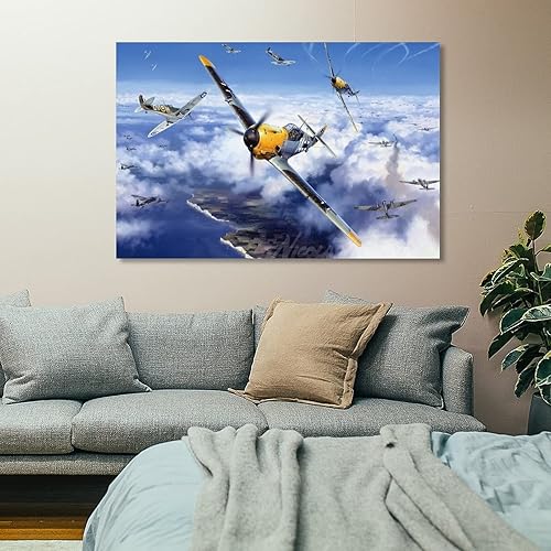 Miniatura 7 de Póster de pantalla de ala de aviación de cohetes de caza de cohetes, pinturas artísticas en lienzo, decoración de pared, decoración del hogar,