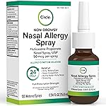 Fluticasone Nasal Spray Allergy Relief - 24 Hour Non Drowsy Allergy Nasal - Nose Spray Relief for Sinus Allergies - Prescription Strength Fluticasone Propionate 50mcg - 1 Month Supply