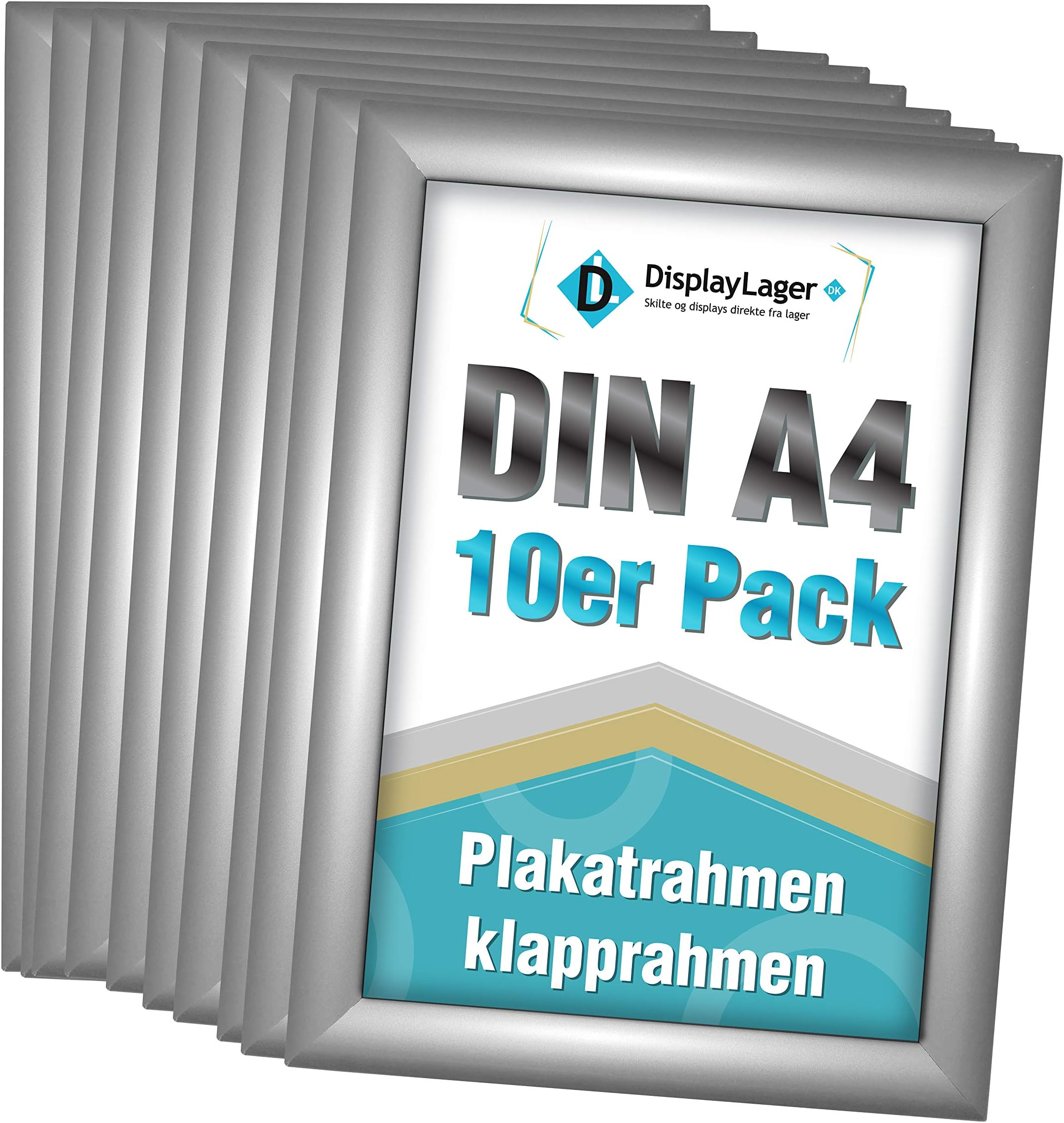 Lot De 3 Cadres En Aluminium Noir Format A5 Pour Affiches Ou Menus