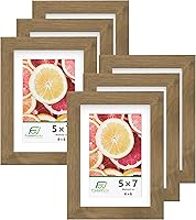 Vista 13 de FrameWorks Marcos de fotos clásicos de madera de 12 x 12 a 8 x 8 pulgadas con vidrio templado, roble natural, paquete de 2