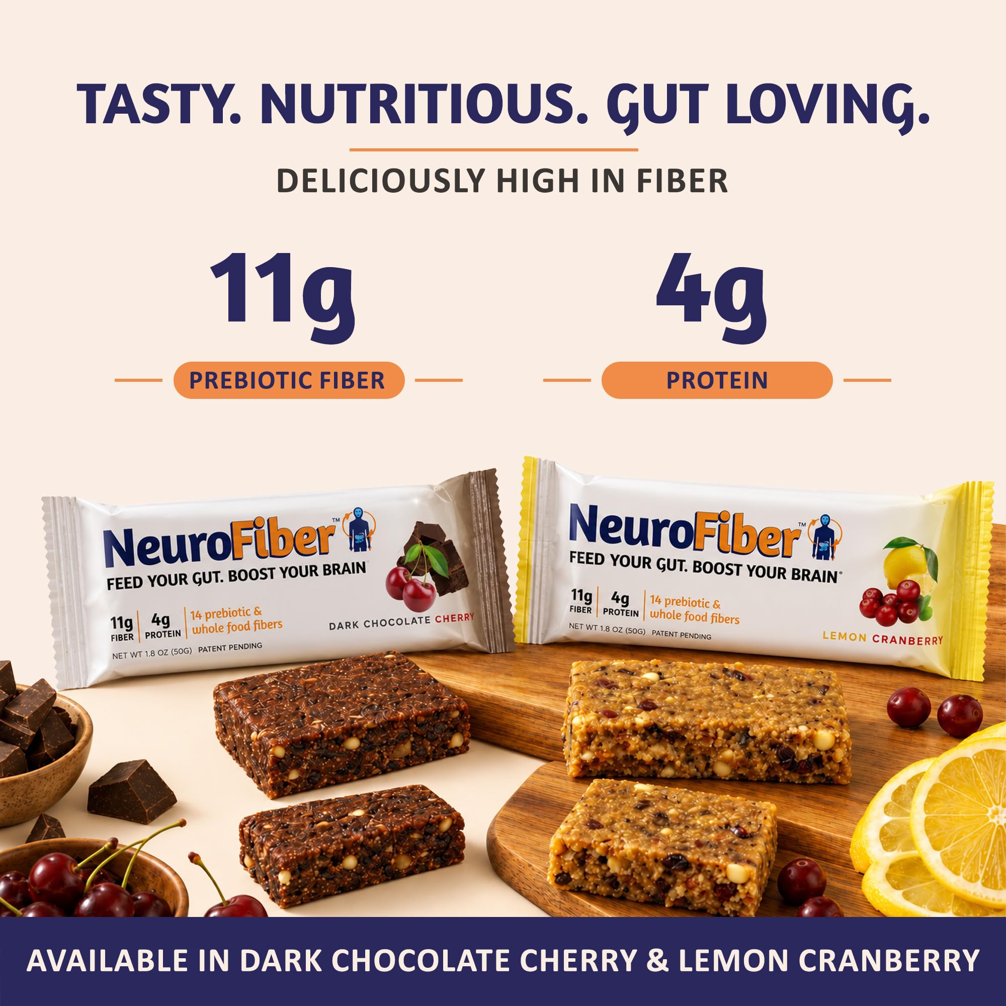 NeuroFiber #1 Neurologist Recommended Fiber Bars (Mixed Box 14 Pack) — Amazon image 3
