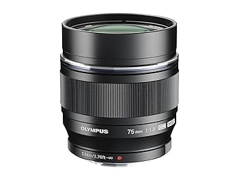 OLYMPUS M.ZUIKO 75mm F1.8 黒　マイクロフォーサーズ Amazon.com : OLYMPUS M.Zuiko Digital 75mm F1.8 Black For