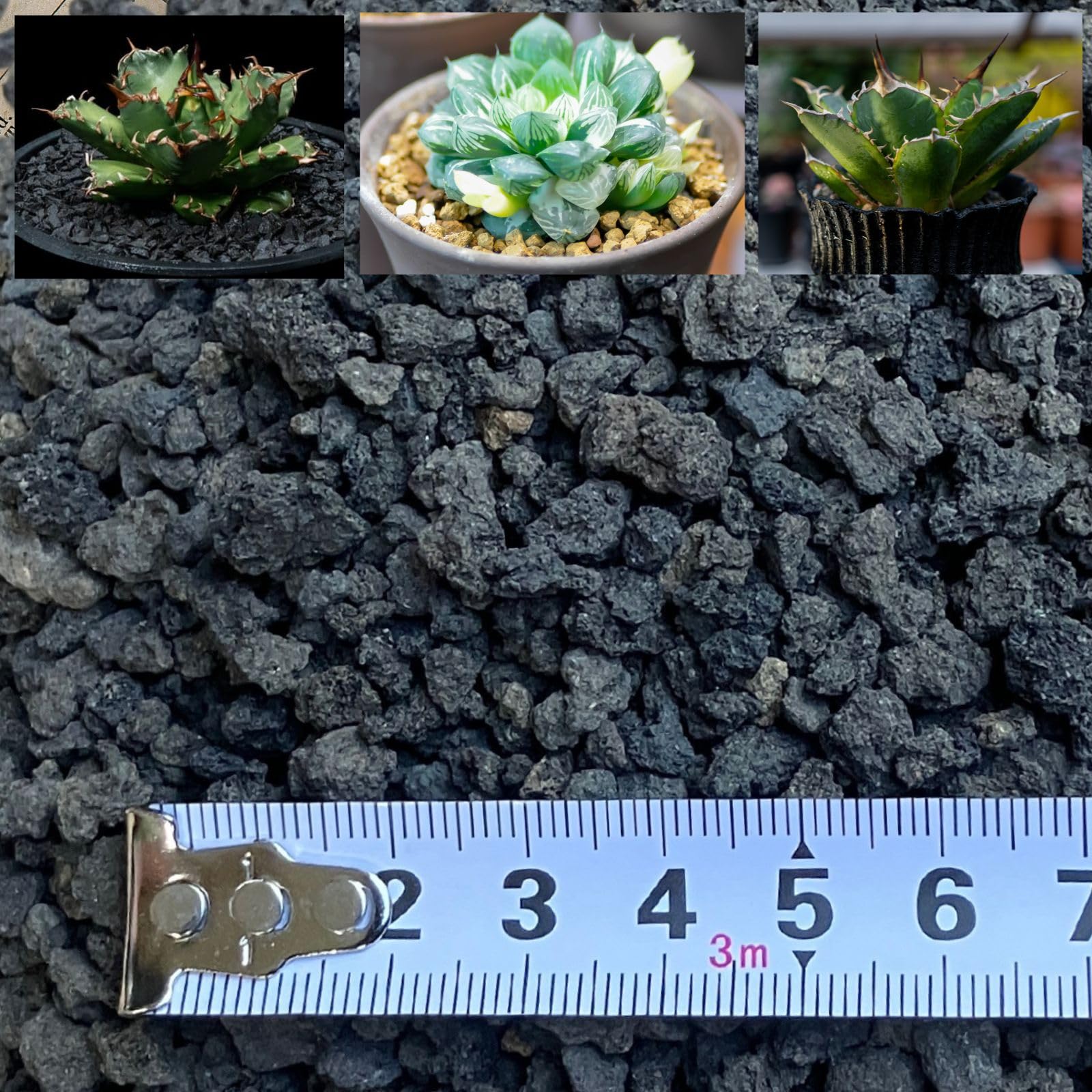 Amazon | Leap Raupe 【手作業でふるい済み】 富士砂 化粧石 黒 化粧砂