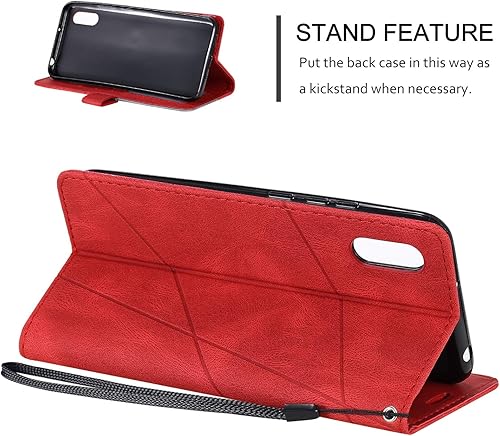 Miniatura 10 de QiongNi Funda para Xiaomi Redmi 9A Caso,Funda para Xiaomi Redmi 9A M2006C3LC M2006C3LG  Redmi 9AT M2006C3LVG  Redmi 9i M2006C3LII Funda Flip Pu