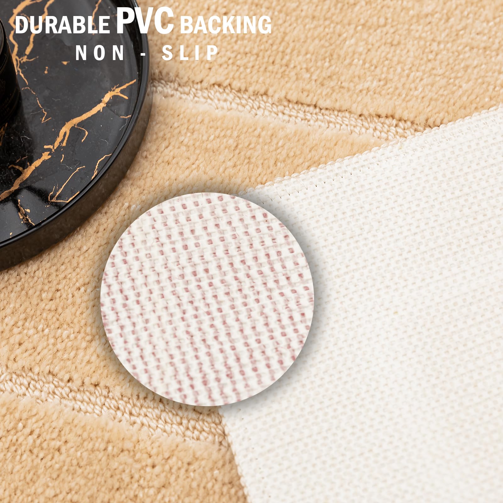 Tapis De Bain Antidérapants LSC - Lot De 2, 100% Polypropylène, Doux Et Absorbants (50x80cm + 50x50cm)