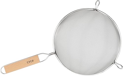 Miniatura 3 de Winco MS3A-8S - Colador con malla fina única diámetro de 8 pulgadas M