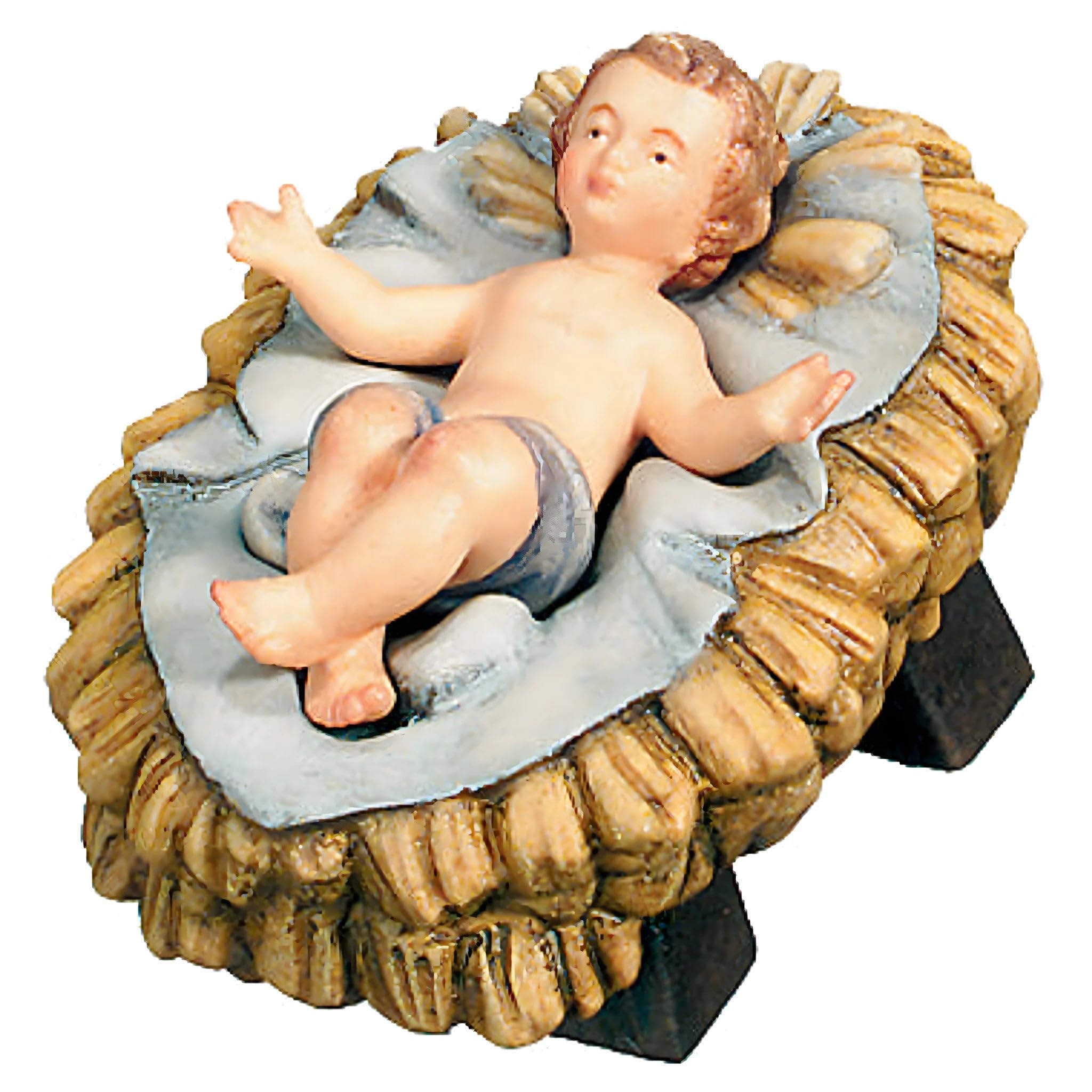 Cradle-ready Baby Jesus figurine - Natural maple wood - Dolfi