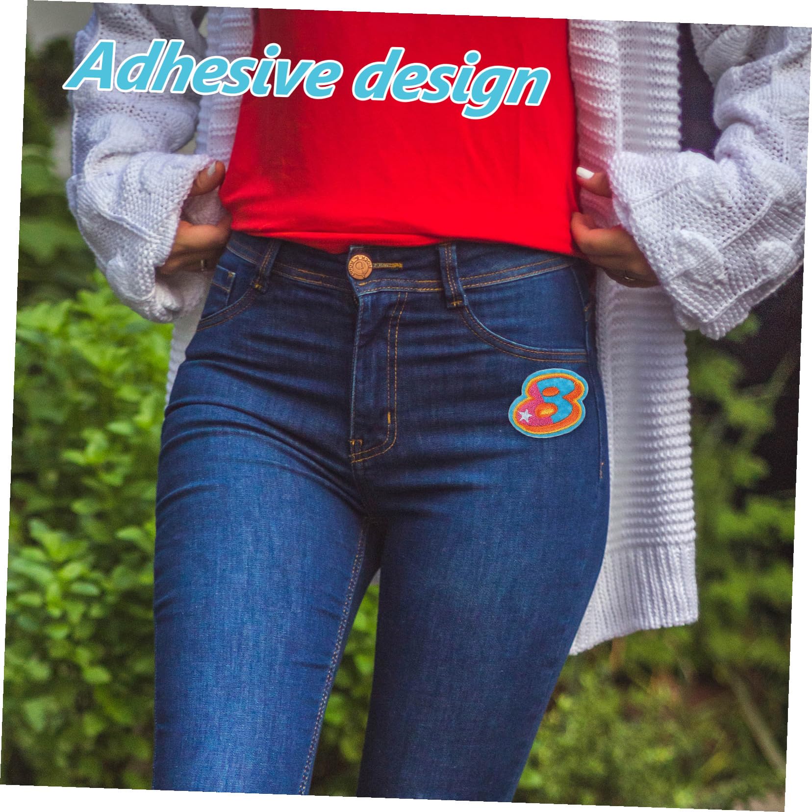SHINEOFI 5 Set magliette patch zaino Patch per vestiti Abbigliamento patch decorazioni ricamato adesivi ricamati stirare su lettere piccole stirare sulle toppe Panno in feltro
