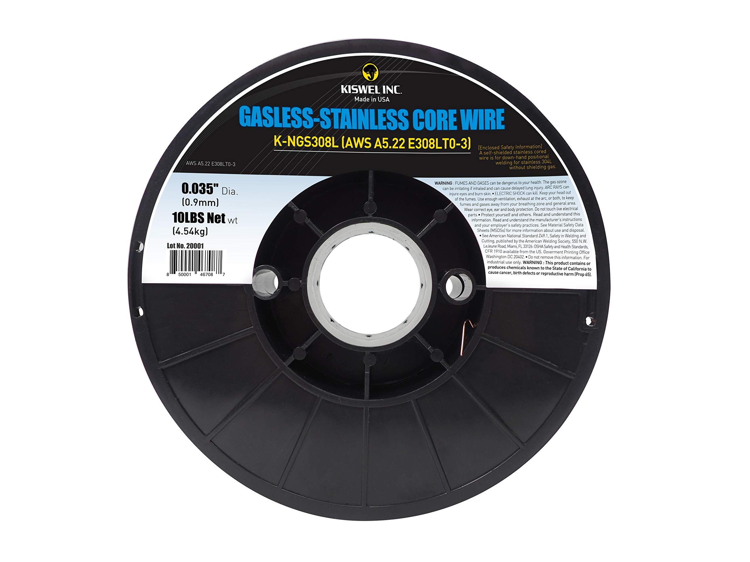 (Made in USA) E308LT0-3 K-NGS308L .035 in. Dia 10lb. Gasless-Stainless Welding Wire