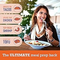 Vista 31 de Howl at the Spoon 's Lemon Dill 6-pack - Salsa de una sola porción, sabor versátil para pescado, pollo, tofu, ensaladas. Todo natural sin