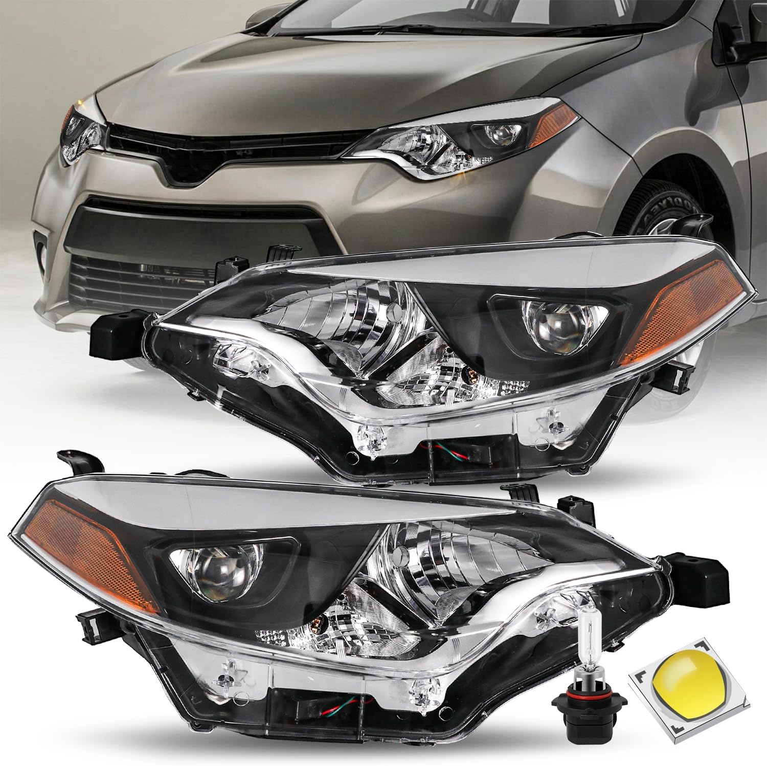 Amazon.com: JSBOYAT Headlights Assembly Replacement for 2014 2015 2016 ...