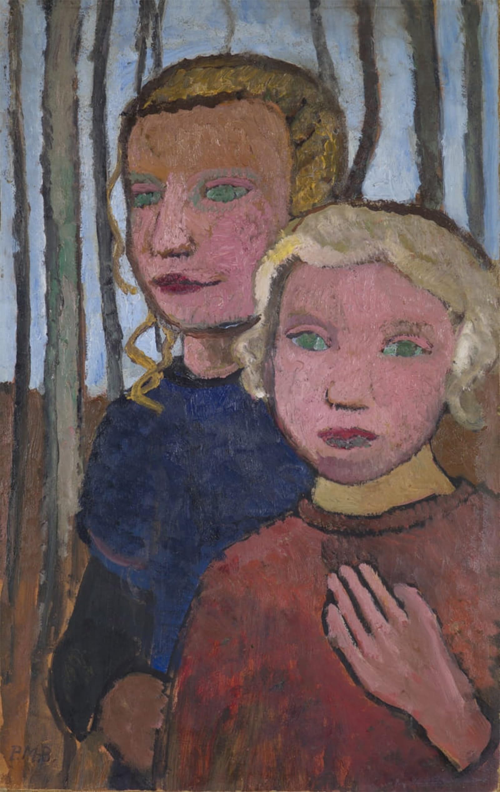 Tableau Deux filles devant des bouleaux de Paula Modersohn Becker 60x90cm - 5