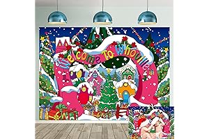 Gratifying Grinch Photo Backdrop for Unforgettable Festivities