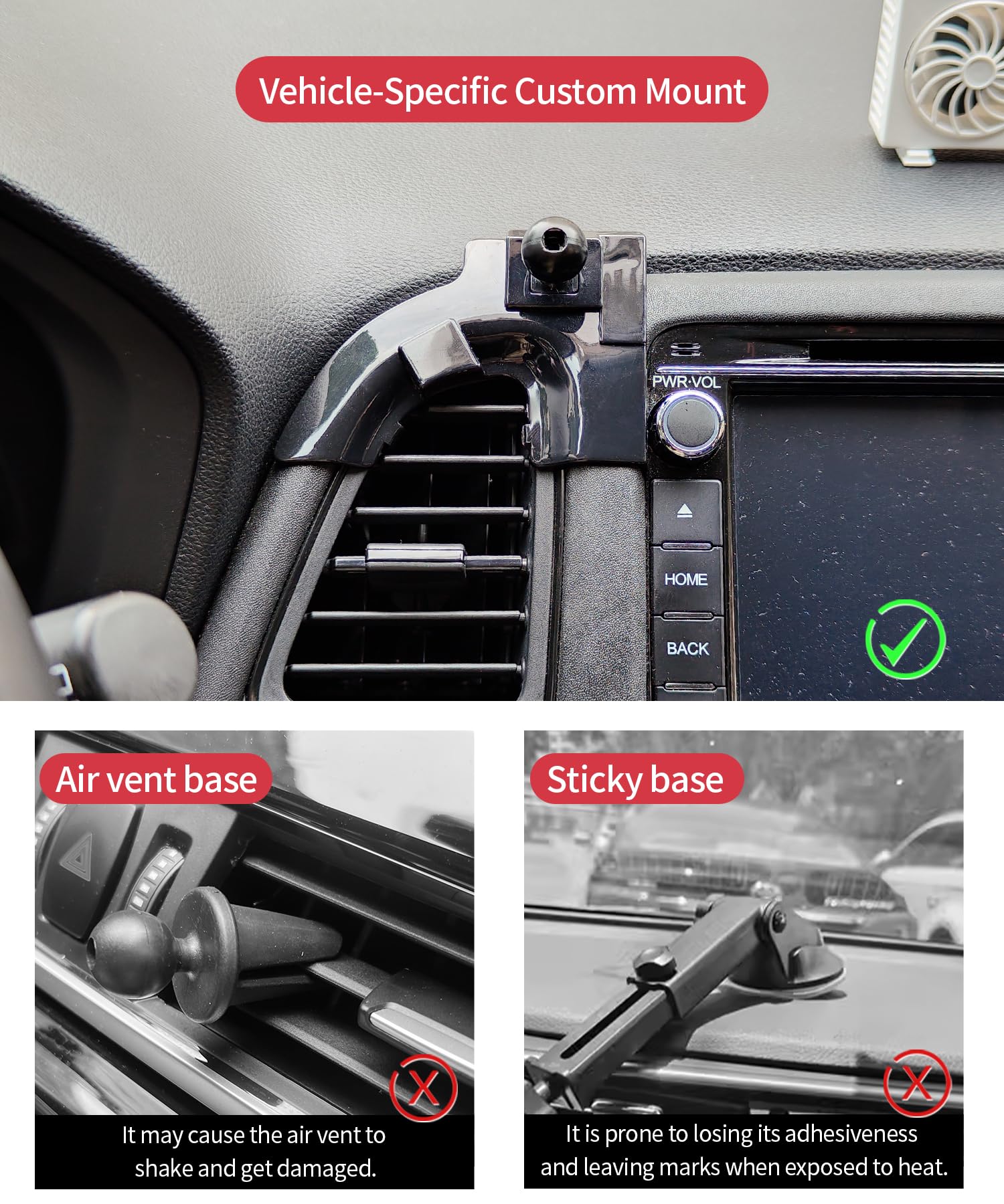 Samochodowy uchwyt na telefon do Honda HRV HR-V 2016-2022 akcesoria samochodowe uchwyt nawigacyjny dekoracja wnętrz uchwyt na telefon komórkowy, obrót o 360°, niestandardowy uchwyt do