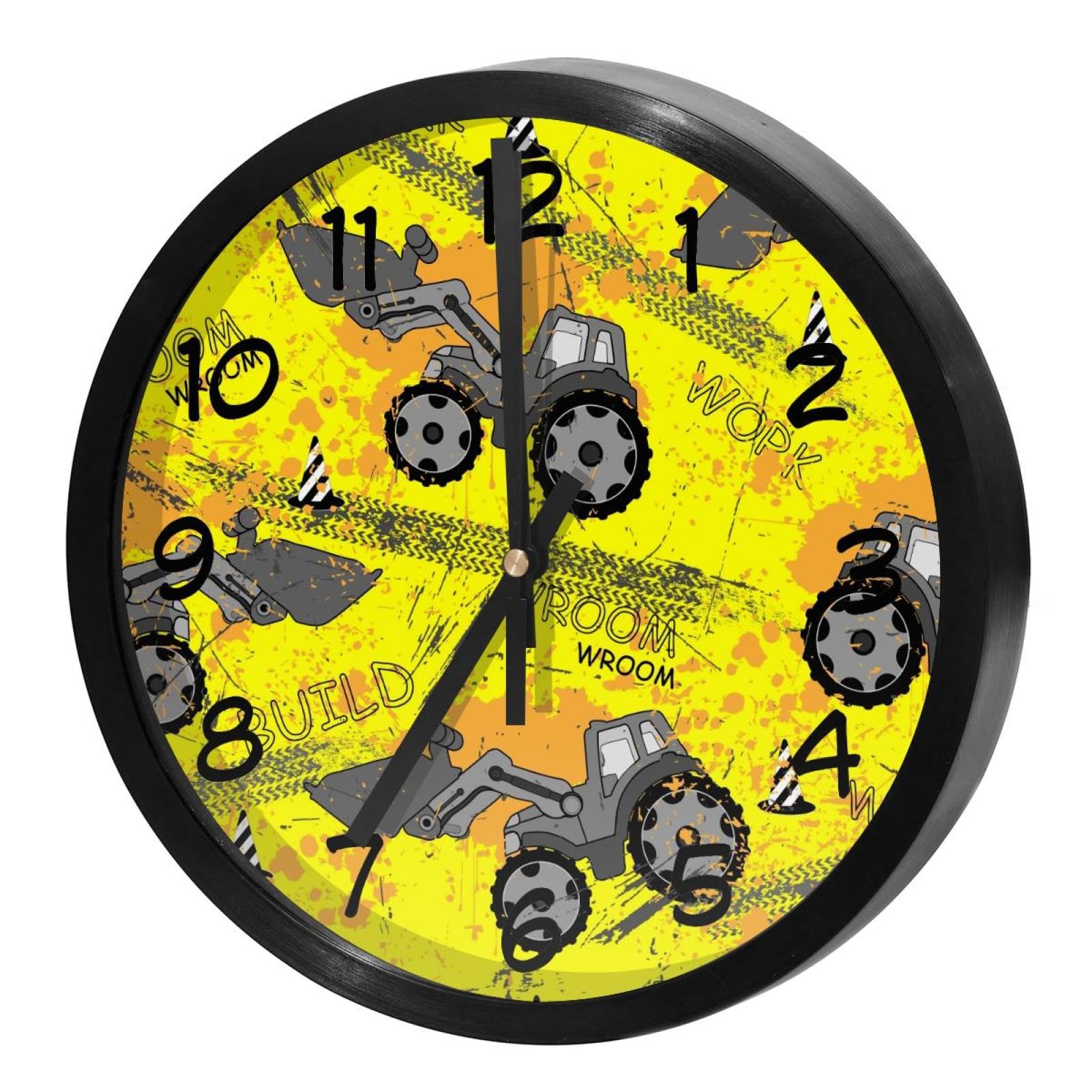Horloge murale silencieuse sans tic-tac ronde à piles pour salon