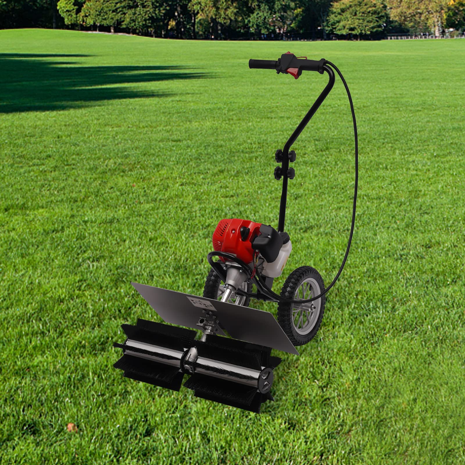 43 CC 2-suwowa zamiatarka 1,7 HP, spalinowa miotła silnikowa, do odśnieżania, szeroko stosowana w prywatnych gospodarstwach domowych, szkołach, do czyszczenia dróg, śniegu i trawników