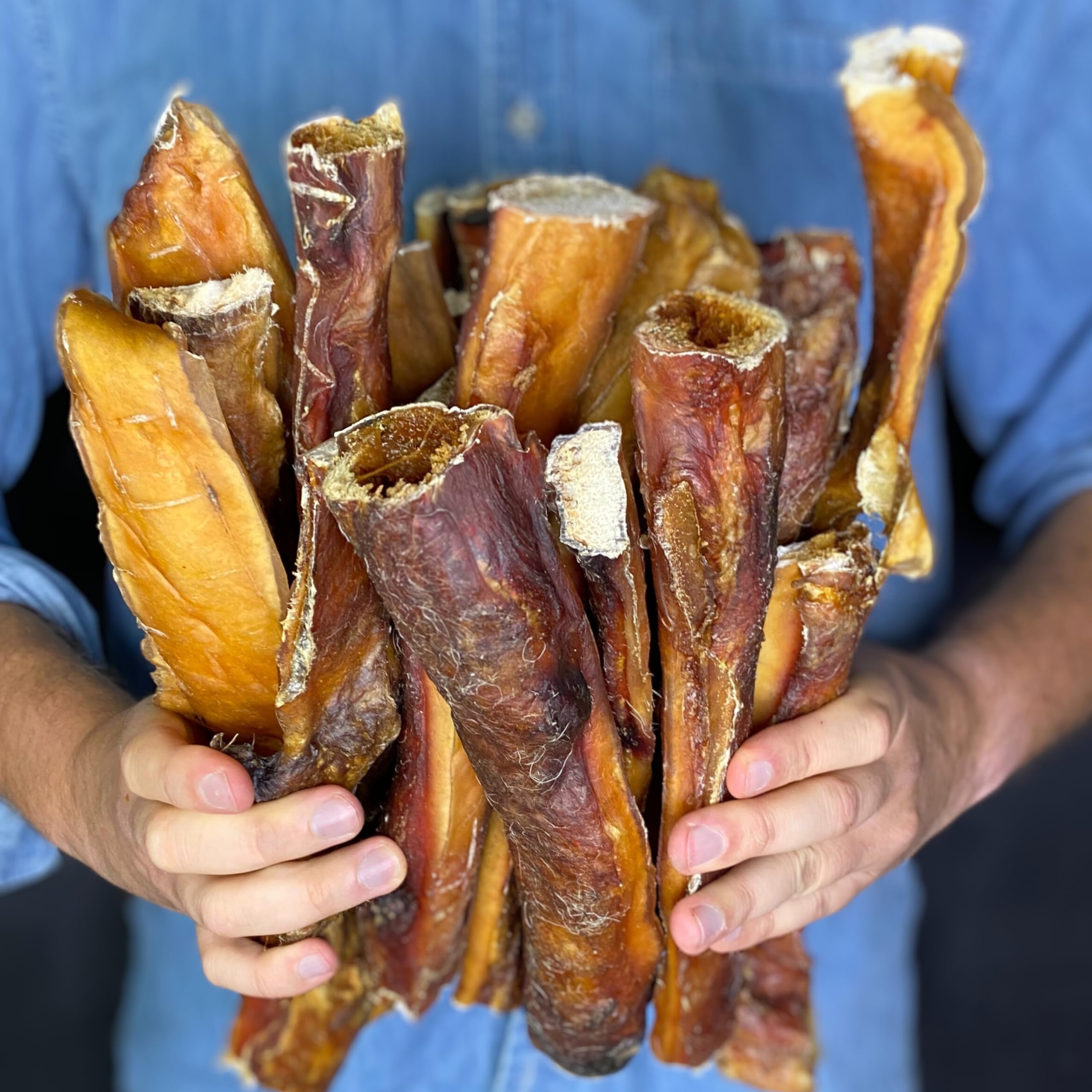 BREERs Getrocknete Rinderkopfhaut für Hunde 15cm, 2kg Belohnung-Snack Getreidefrei, Deutsche Herstellung, Leckerli Kauartikel für Große Hunde