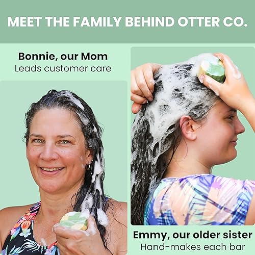 Miniatura 7 de Otter co. Barra de champú voluminizante y espesante de árbol de té y romero - Aceite de oliva, té verde, ortiga, zinc, vegano, sin sulfatos y no