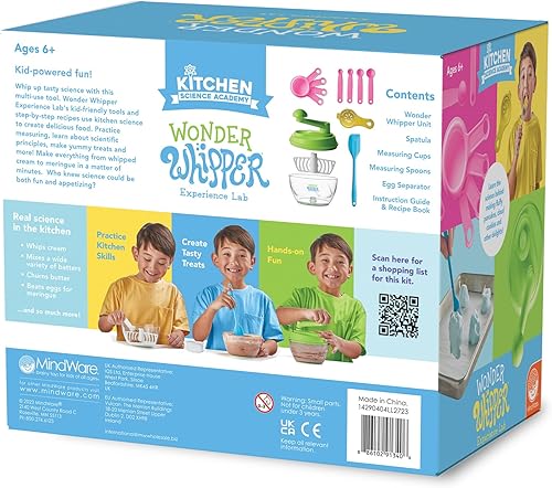 Miniatura 9 de MindWare Kitchen Science Academy Wonder Whipper - Juego de cocina divertido y educativo para niños de 6 años en adelante, mezclador de manivela y