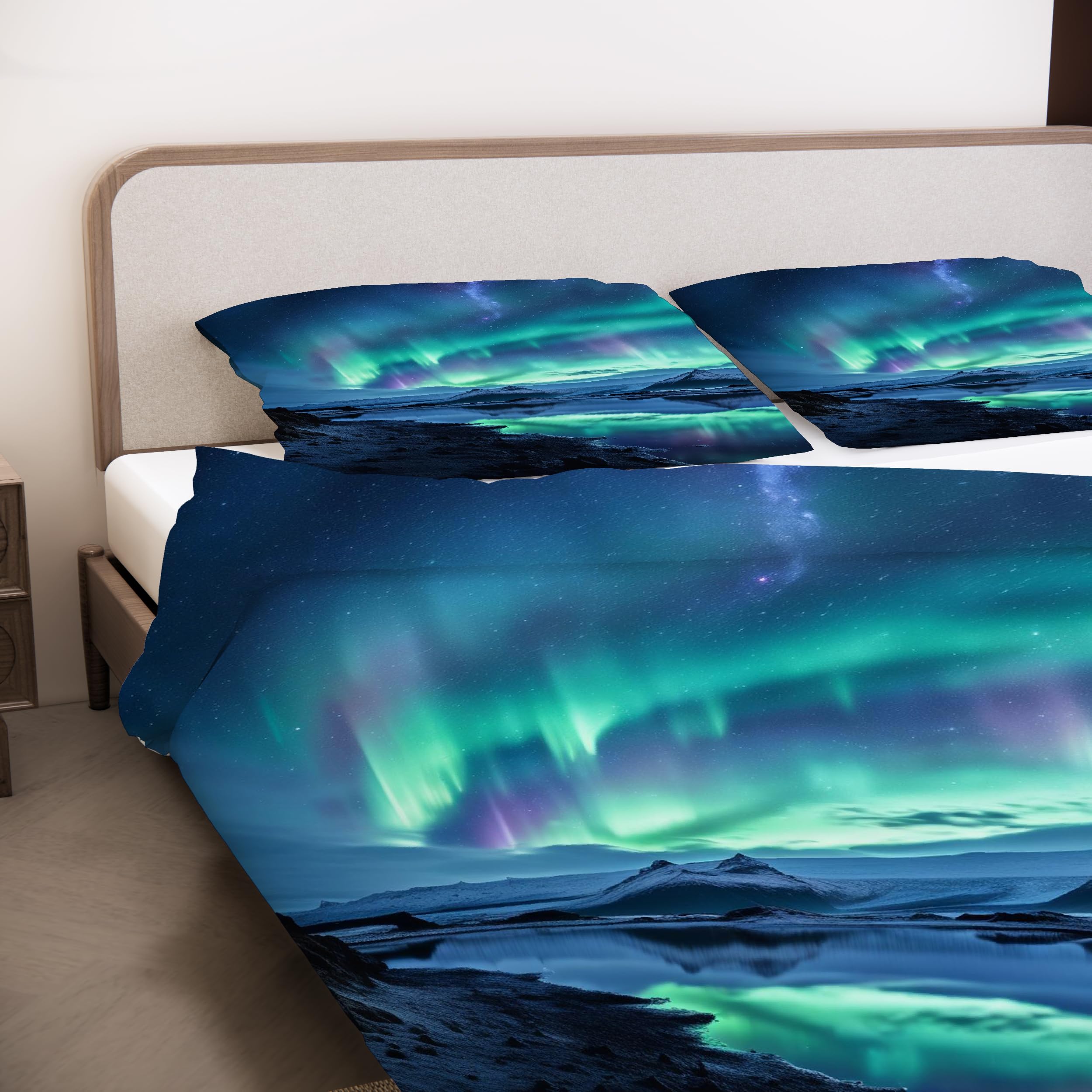 3D Aurora Bettwäsche Set 135x200 cm 4teilig（240-4）