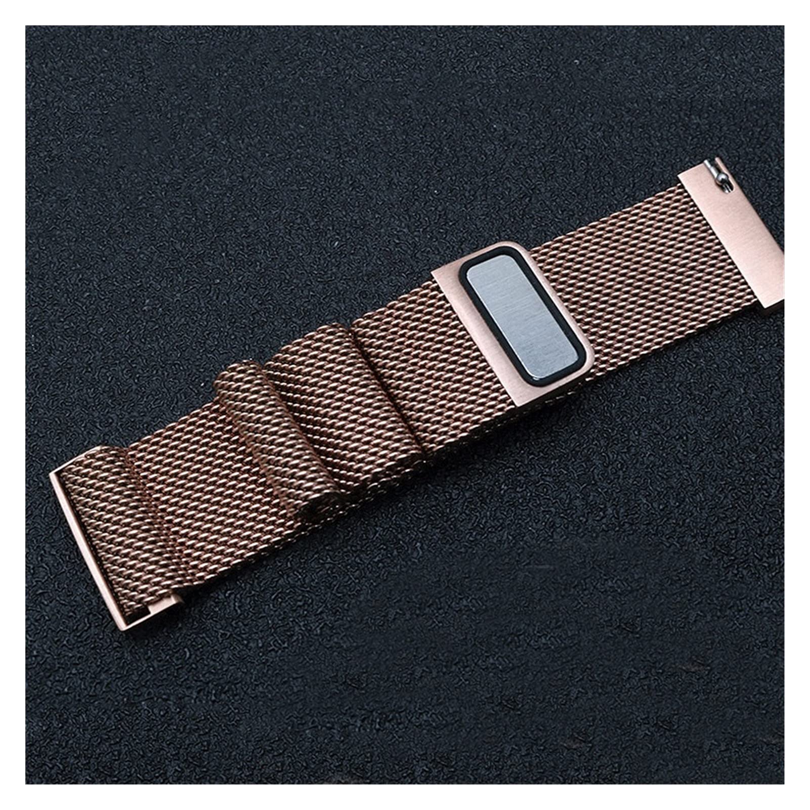 QHQQXN Correa de Reloj MANDE Malla Correa de Acero Inoxidable 12 14 15 16 18 20 22 mm Correa de Repuesto Metal /23 mm/Oro