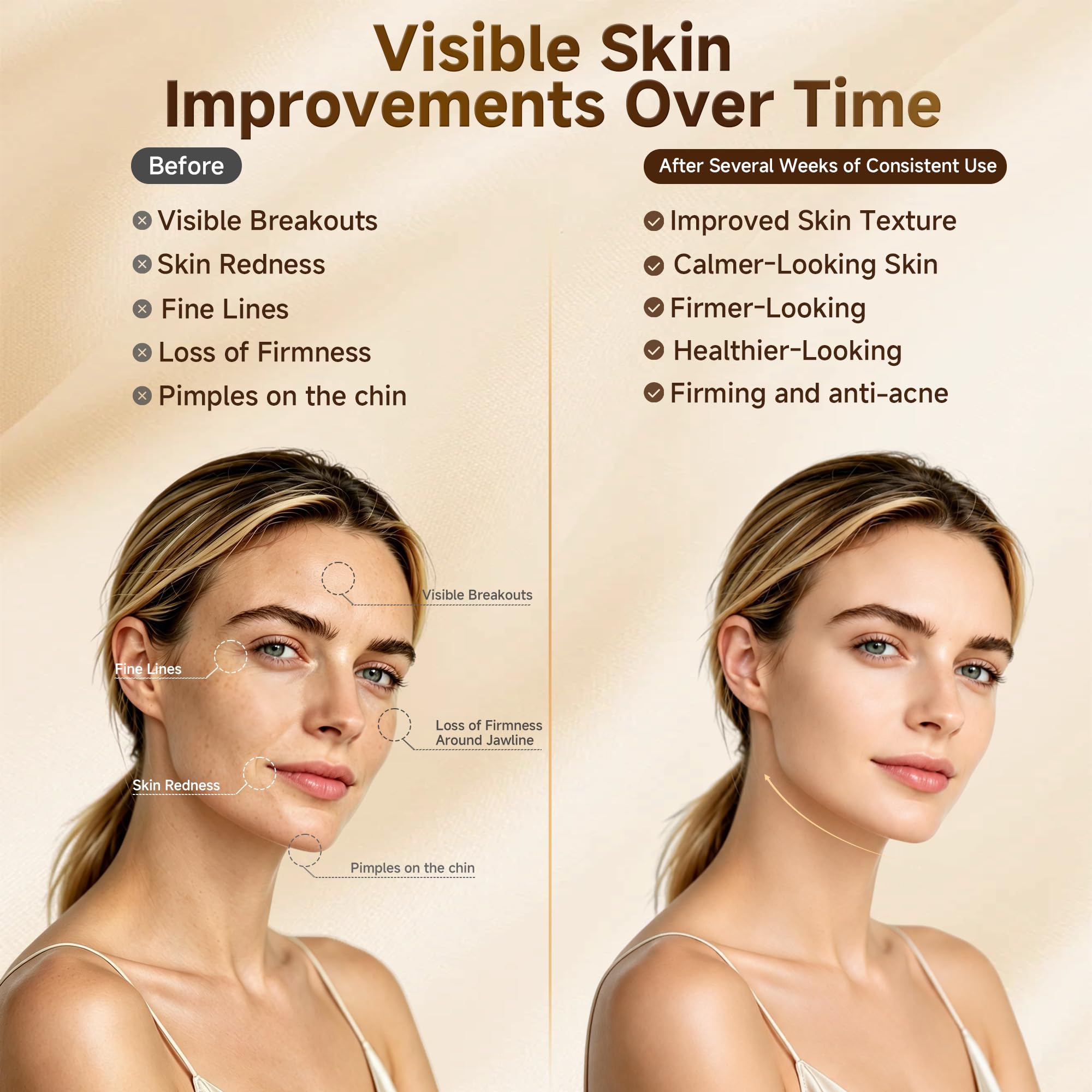 Red Light Therapy Mask, FDA-Cleared, Dual NIR, Birthday Gifts for Women