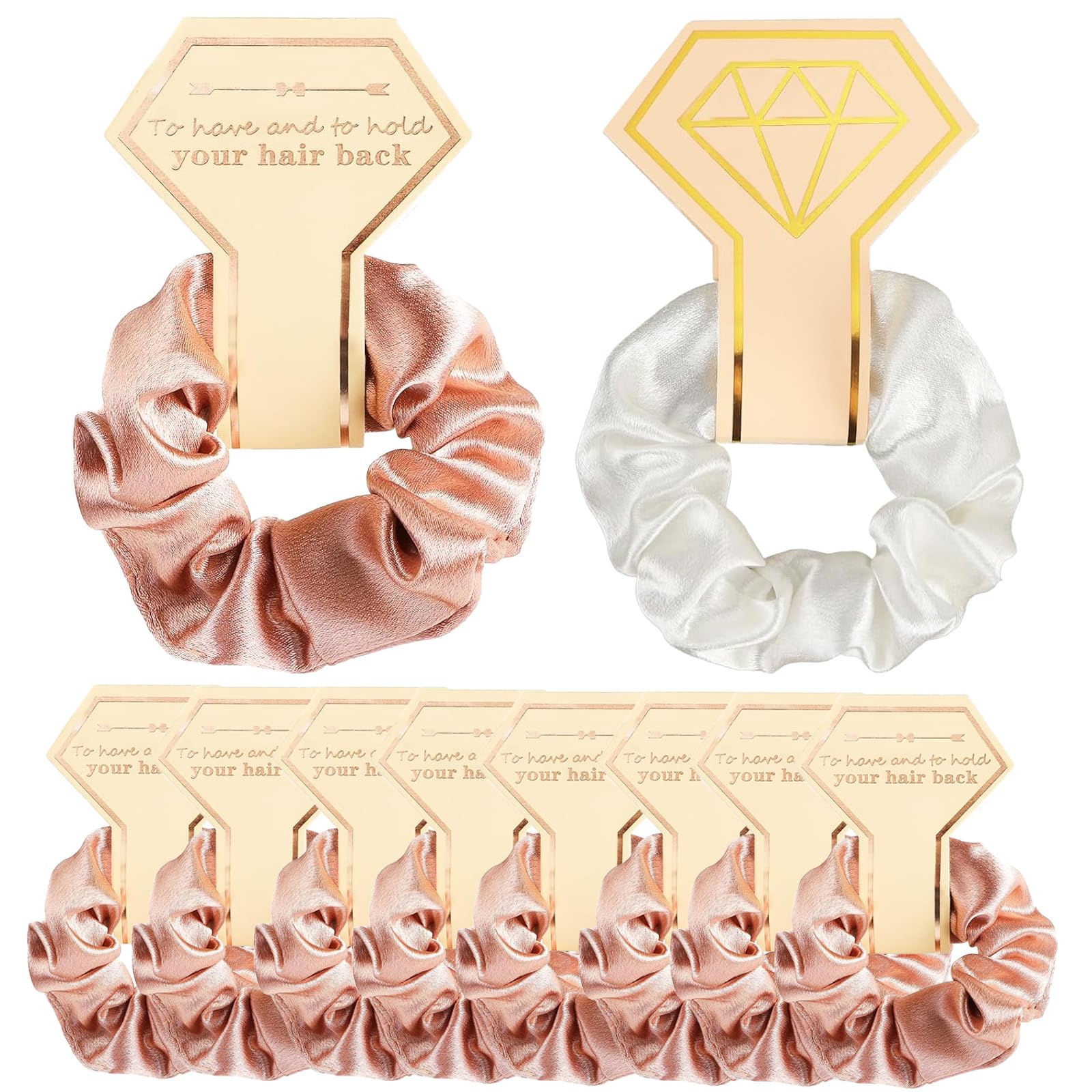 10 PCS Satin Scrunchies