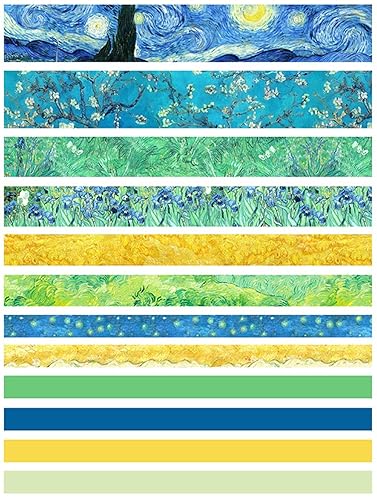 Miniatura 9 de Juego de 12 rollos de cinta Washi de otoño, diseño japonés decorativo de hojas de otoño florales para álbumes de recortes, bricolaje, manualidades,