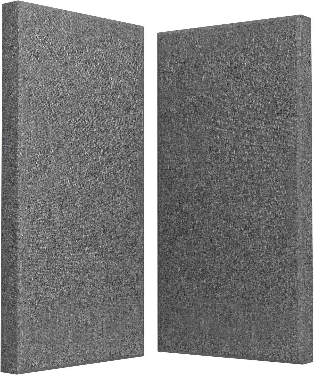 2 PCS Acoustic Panel, 47.2" x 23.6" Fiberglass Sound Proof Wall Panels, Sound Absorbing Panels for Studios, Office, Home Theater. Charcoal Grey