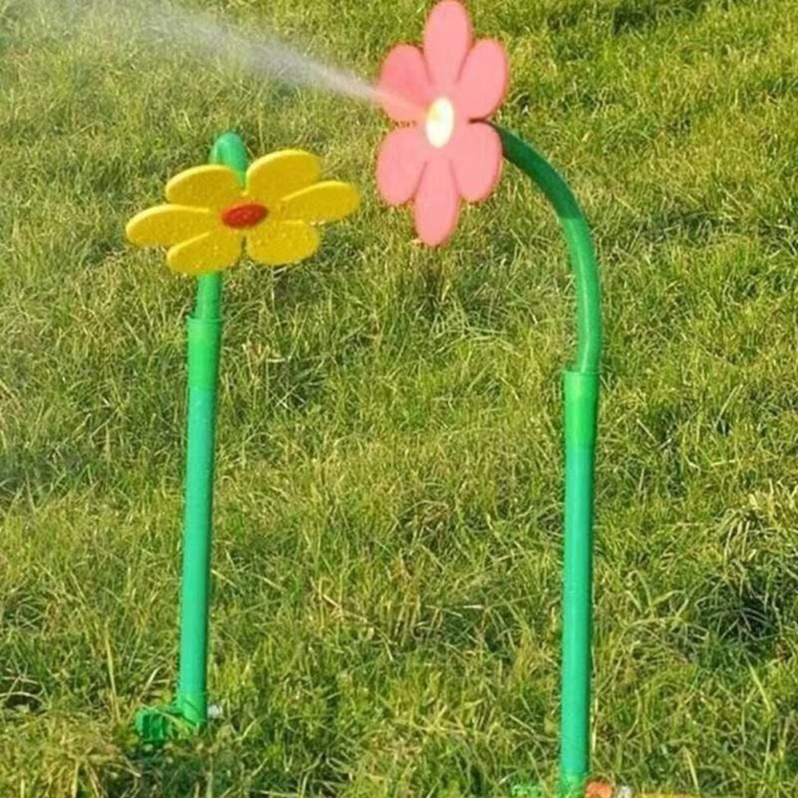 Irrigatore Crazy Daisy,360° Rotating Dancing Flower Fun Garden Sprinkler, adatto per irrigare patii, prato, giardino, idratazione e raffreddamento per cani